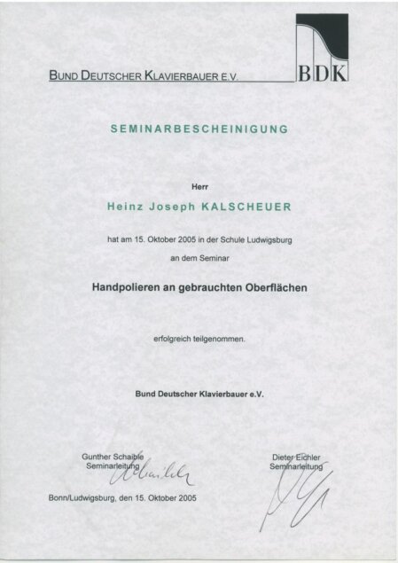 BDK Handpolieren Kalscheuer Alles ganz schön schwierig